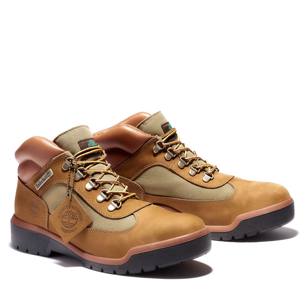 Timberland Αθλητικα Παπουτσια Ανδρικα Καφε - Waterproof Field Boots - Greece 5893712-LB